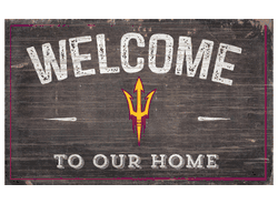 Arizona State Sun Devils 11X19 Welcome to Our Home Sign