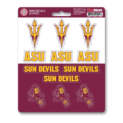 Arizona State Sun Devils 12 Count Mini Decal Sticker Pack