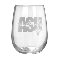 Arizona State Sun Devils 17oz Stemmless Wine Glass