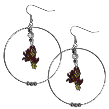 Arizona State Sun Devils 2 Inch Hoop Earrings