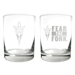 Arizona State Sun Devils 2pc Rocks Glass Set