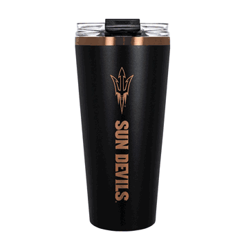 Arizona State Sun Devils 32oz Black and Copper Big Slim with Straw