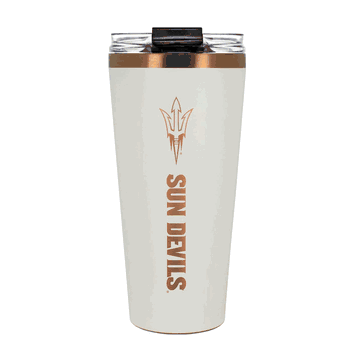 Arizona State Sun Devils 32oz Crme and Copper Big Slim Tumbler with Straw