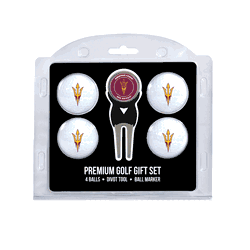 Arizona State Sun Devils 4 Ball Gift Set + Divot Tool & Marker