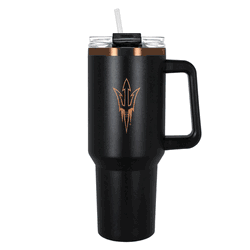 Arizona State Sun Devils 40oz Black and Copper Colossus Travel Mug with Straw