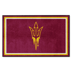 Arizona State Sun Devils 4ft. x 6ft. Plush Area Rug, Pitchfork Logo