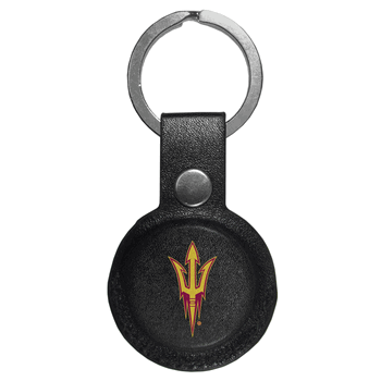 Arizona State Sun Devils AirTag Compatible Leather Key Chain