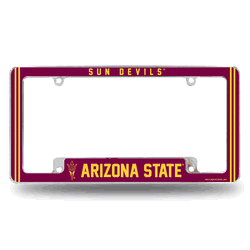 Arizona State Sun Devils Alternate Design All Over Chrome Frame