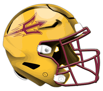 Arizona State Sun Devils Authentic Helmet Cutout 24