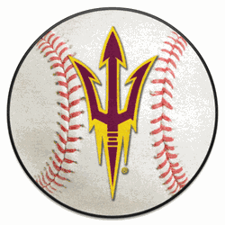 Arizona State Sun Devils Baseball Rug - 27in. Diameter