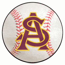Arizona State Sun Devils Baseball Rug - 27in. Diameter