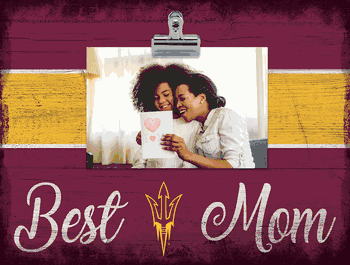 Arizona State Sun Devils Best Mom with Stripe Clip Frame