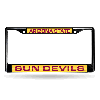 Arizona State Sun Devils Black Laser Chrome Frame