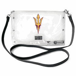 Arizona State Sun Devils Clear Envelope Purse STRAP