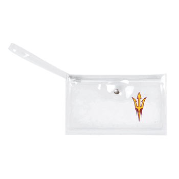 Arizona State Sun Devils Clear Ticket Wristlet
