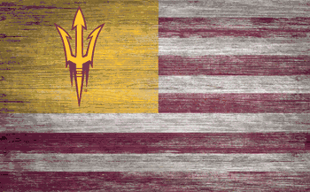 Arizona State Sun Devils Distressed Flag 11x19