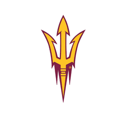 Arizona State Sun Devils Distressed Logo Cutout Sign