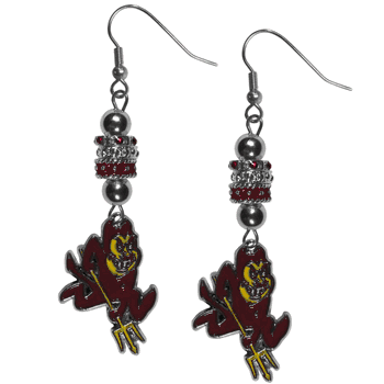 Arizona State Sun Devils Euro Bead Earrings