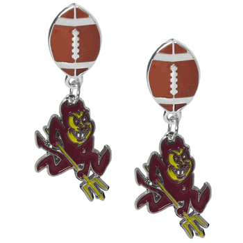 Arizona State Sun Devils Football Stud Earrings