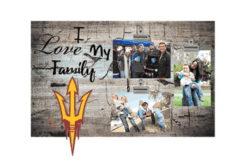 Arizona State Sun Devils I Love my Family Clip Frame