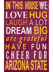 Arizona State Sun Devils In This House Sign