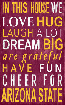 Arizona State Sun Devils In This House Sign