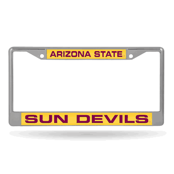 Arizona State Sun Devils Laser Chrome Frame