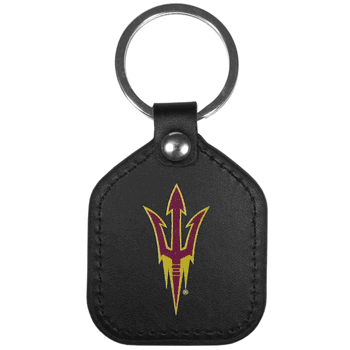 Arizona State Sun Devils Leather Square Key Chains