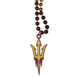 Arizona State Sun Devils Mardi Gras Necklace