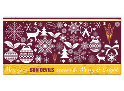 Arizona State Sun Devils Merry and Bright 6x12 Sign