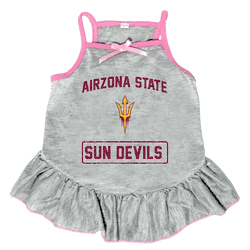 Arizona State Sun Devils Pet Dress Grey Type Small