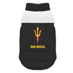 Arizona State Sun Devils Pet Parka Puff Vest Large