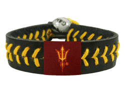 Arizona State Sun Devils Pitchfork Logo Team Color Baseball Bracelet