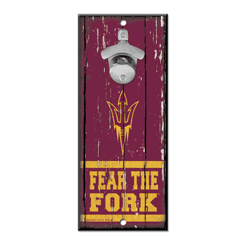 Arizona State Sun Devils Sign Wood 5x11 Bottle Opener