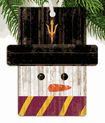 Arizona State Sun Devils Snowman Ornament