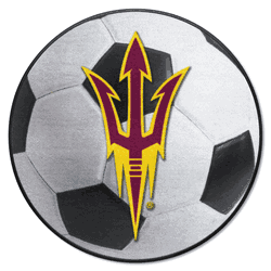 Arizona State Sun Devils Soccer Ball Rug - 27in. Diameter