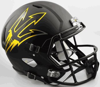 Arizona State Sun Devils Speed Replica Full Size Football Helmet Satin Black