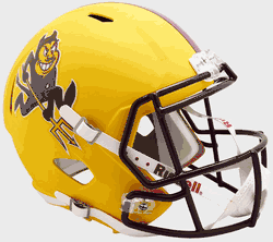 Arizona State Sun Devils Speed Replica Full Size Football Helmet Satin Yellow Sparky