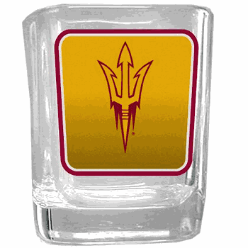 Arizona State Sun Devils Square Glass Shot Glass