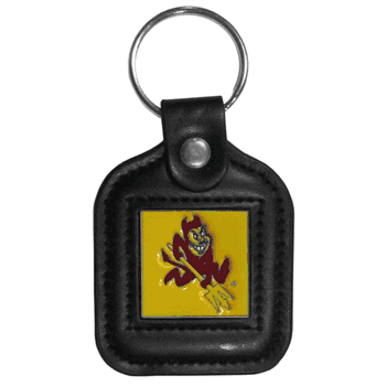 Arizona State Sun Devils Square Leatherette Key Chain