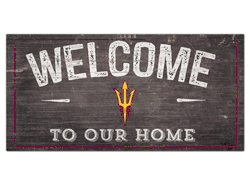 Arizona State Sun Devils Welcome Distressed 6 x 12