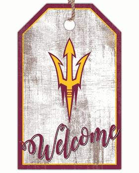Arizona State Sun Devils Welcome Team Tag 11x19 Sign