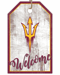 Arizona State Sun Devils Welcome Team Tag 11x19 Sign