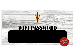Arizona State Sun Devils Wifi Password 6x12 Sign