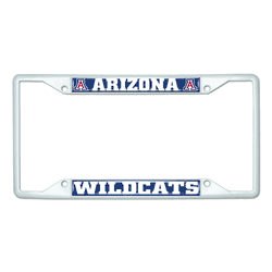Arizona White Metal License Plate Frame - 6.25"x12.25"