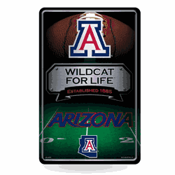 Arizona Wildcats  11" x 17" Metal Home Dcor Sign