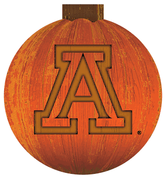 Arizona Wildcats 12 in. Halloween Pumpkin Sign
