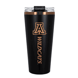 Arizona Wildcats 32oz Black and Copper Big Slim with Straw