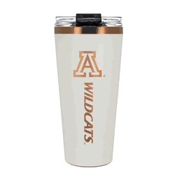 Arizona Wildcats 32oz Crme and Copper Big Slim Tumbler with Straw