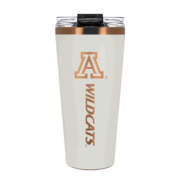 Arizona Wildcats 32oz Crme and Copper Big Slim Tumbler with Straw
